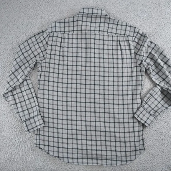 Peter Millar Collection Shirt Mens Extra Large Gray Plaid Winter Soft Twill EUC - Picture 3 of 16